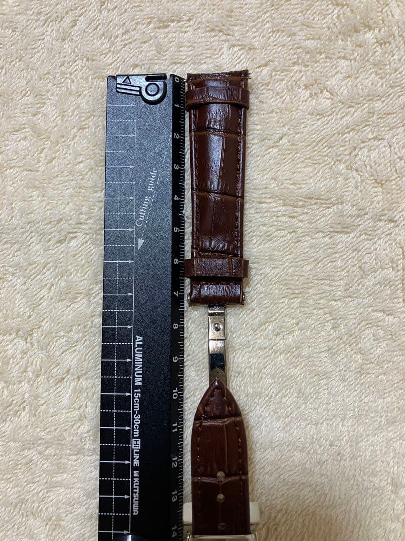 グランドセイコー純正Dバックル未使用　クロコダイル型押しストラップ付き