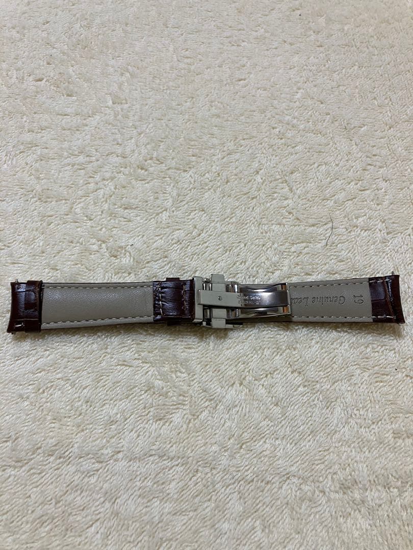 グランドセイコー純正Dバックル未使用　クロコダイル型押しストラップ付き