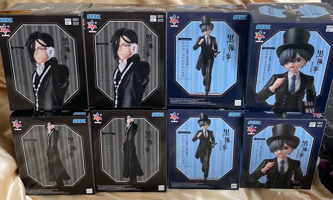 黒執事 寄宿学校編 Luminastaフィギュア セバスチャン シエル 4セット