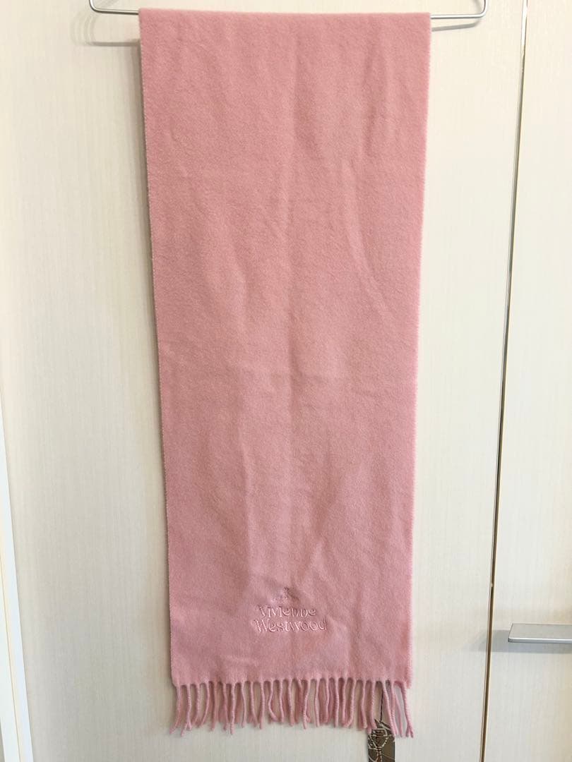 新品 Vivienne Westwood マフラー ピンク マフラー ウール