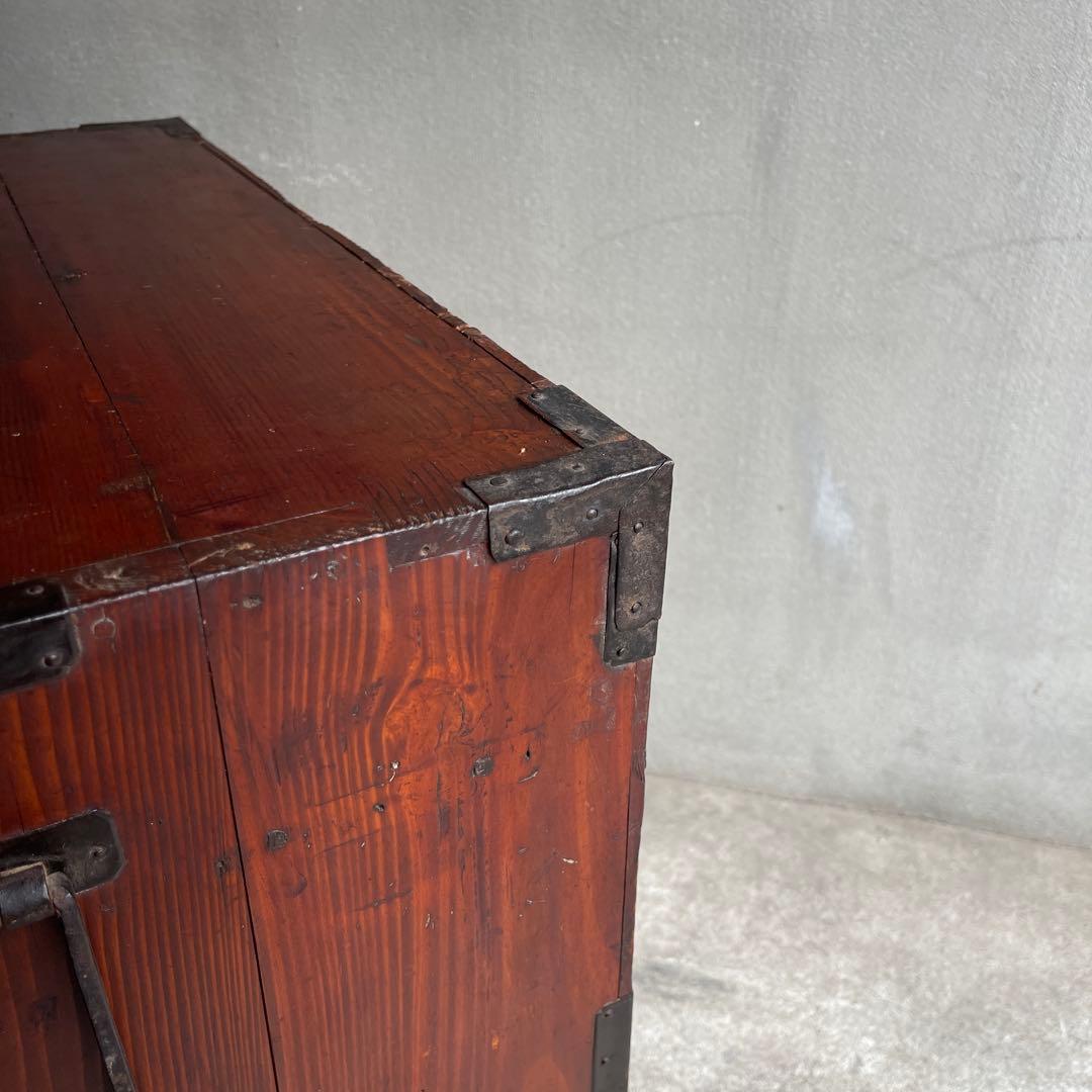 和製アンティーク 明治大正期 会津箪笥 引手金具 小振りサイズ 引き出し