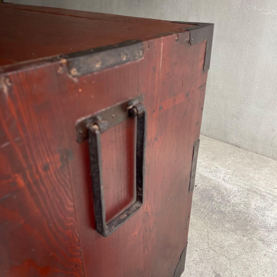 和製アンティーク 明治大正期 会津箪笥 引手金具 小振りサイズ 引き出し