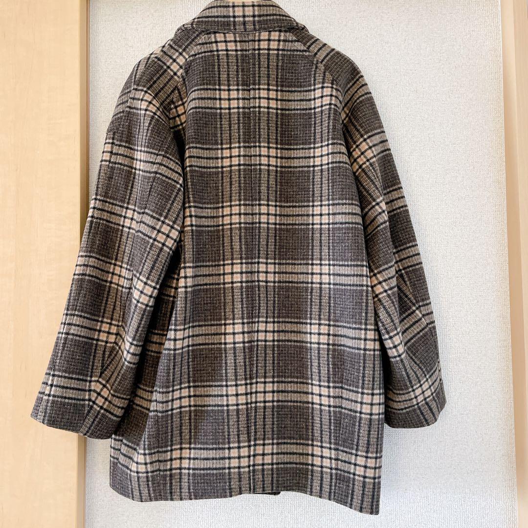 ジャーナルスタンダード　スーパー140ビーバーテーラーコート　グレンチェック