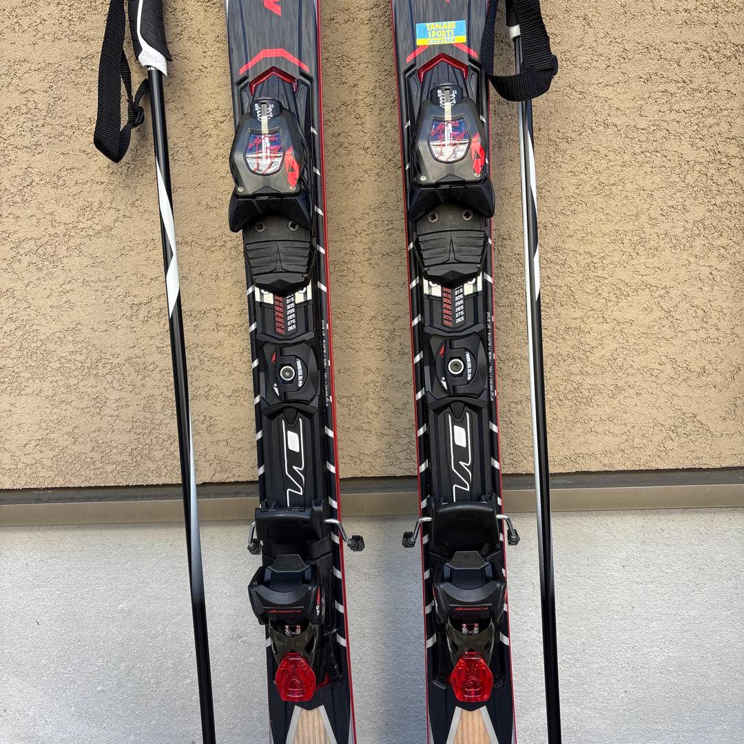 Nordica スキー板、ブーツ、Swixストック付き