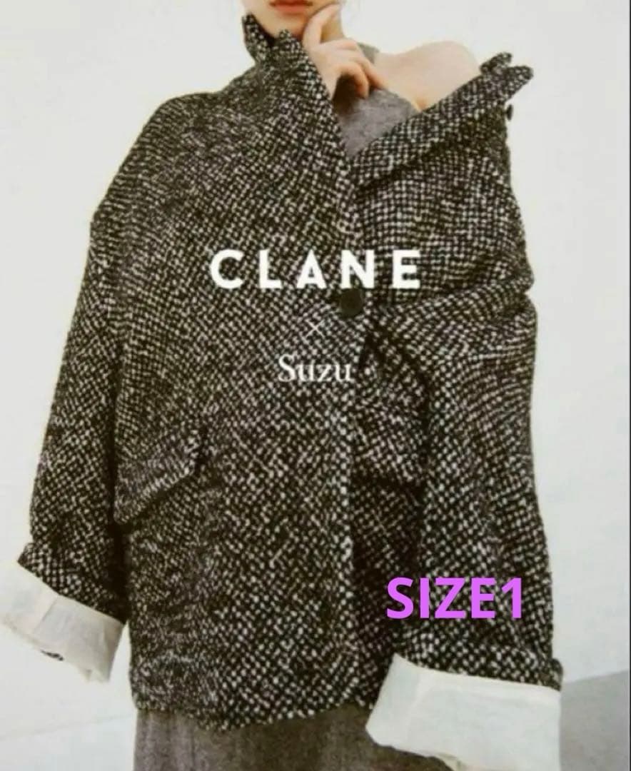 CLANE×SUZU MIX COLOR OVER COAT 1