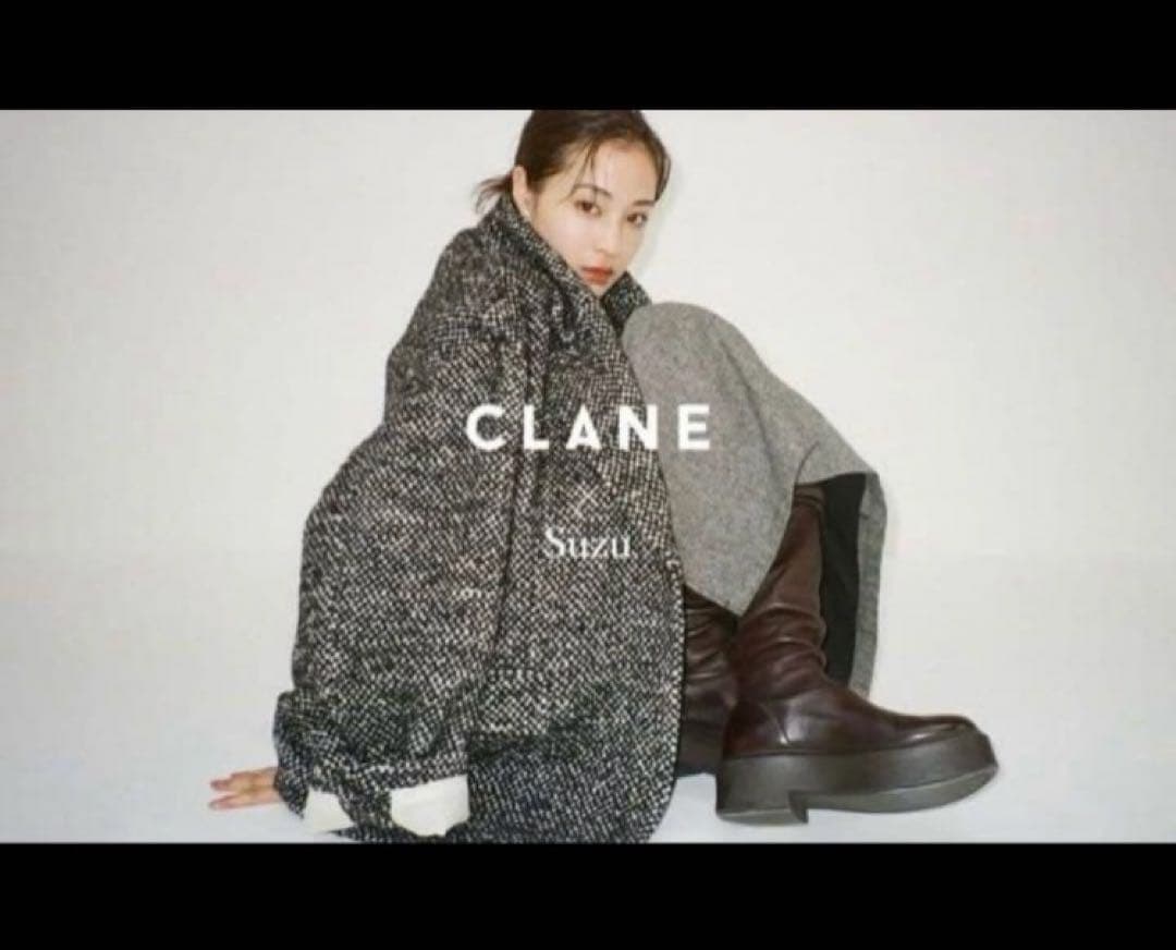 CLANE×SUZU MIX COLOR OVER COAT 1