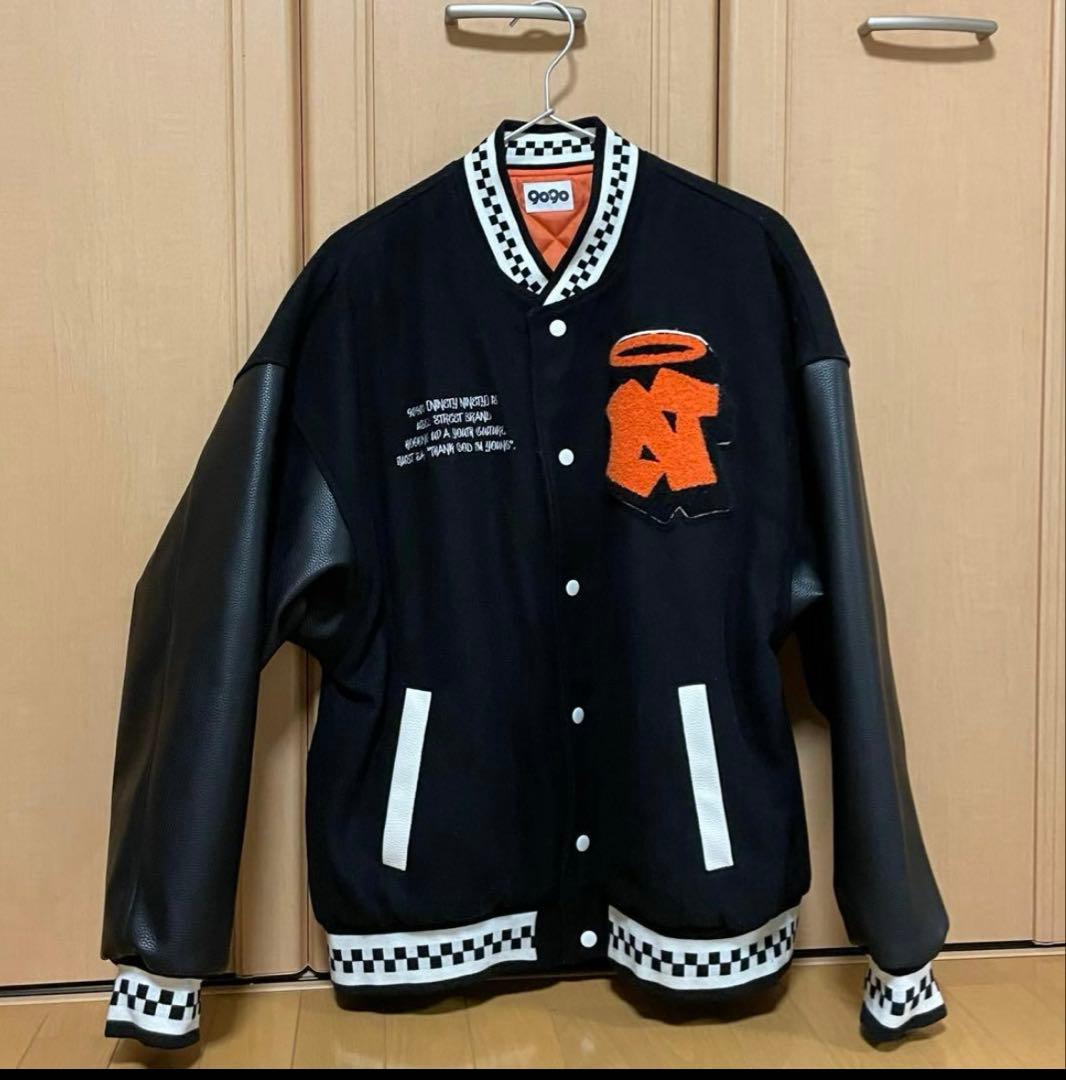 9090 ブラック/オレンジ スタジャン