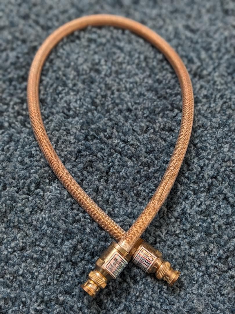 美品 オーディオみじんこ PULSAR50 50Ω同軸デジタルケーブル 60cm