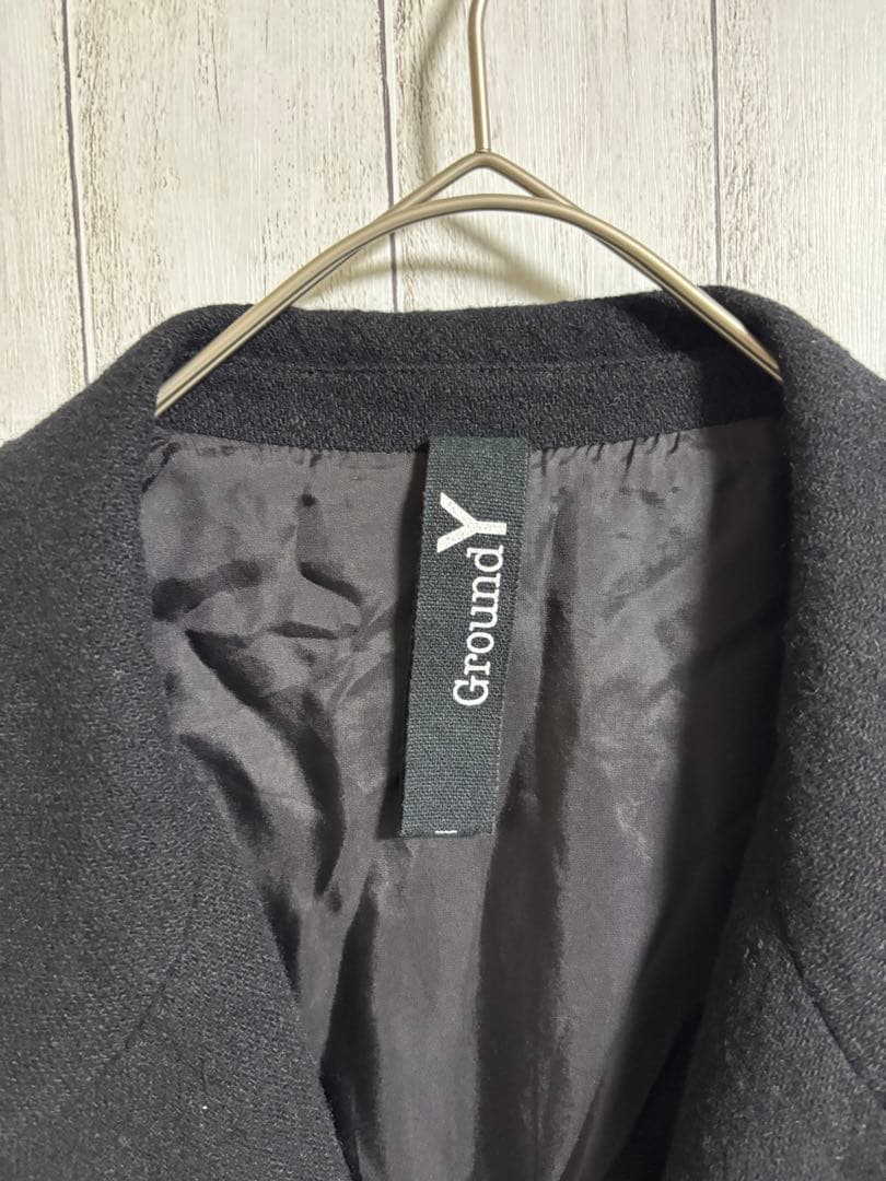 Ground Y グラウンドワイ アシンメトリージャケット ブラック サイズ3