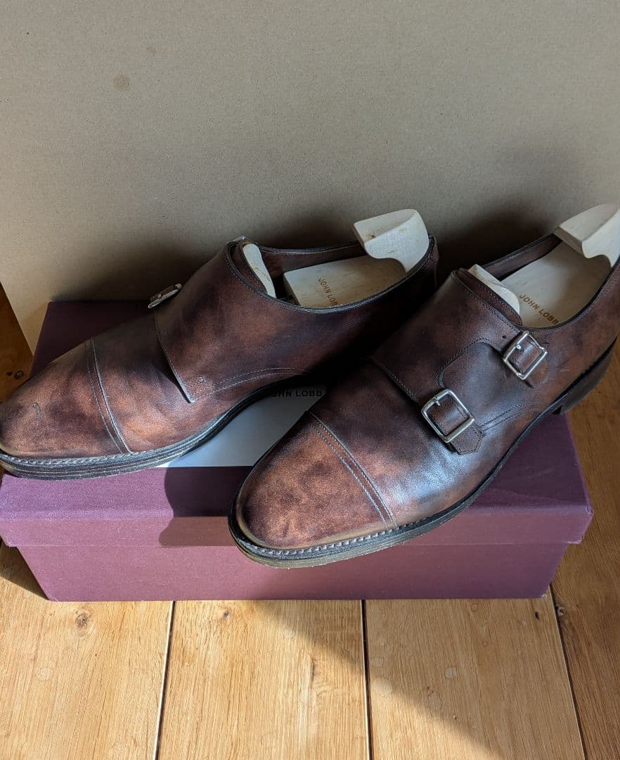 ダブルモンクの最高峰 ジョンロブ ウィリアム ミュージアムカーフ 7