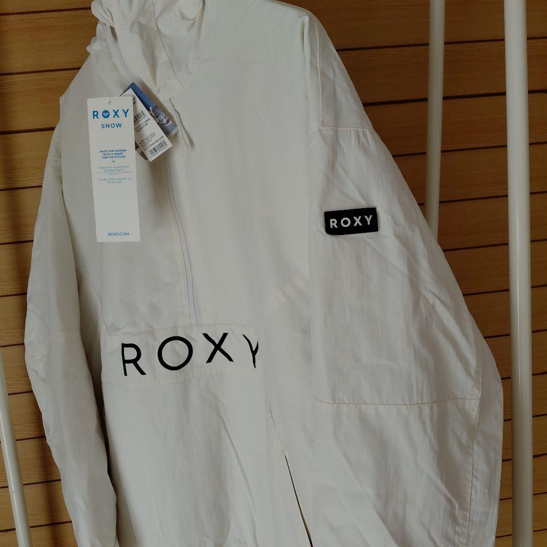 【新品未使用25-26最新】ROXY スノボウェア 白 Lプルオーバー(女性用)