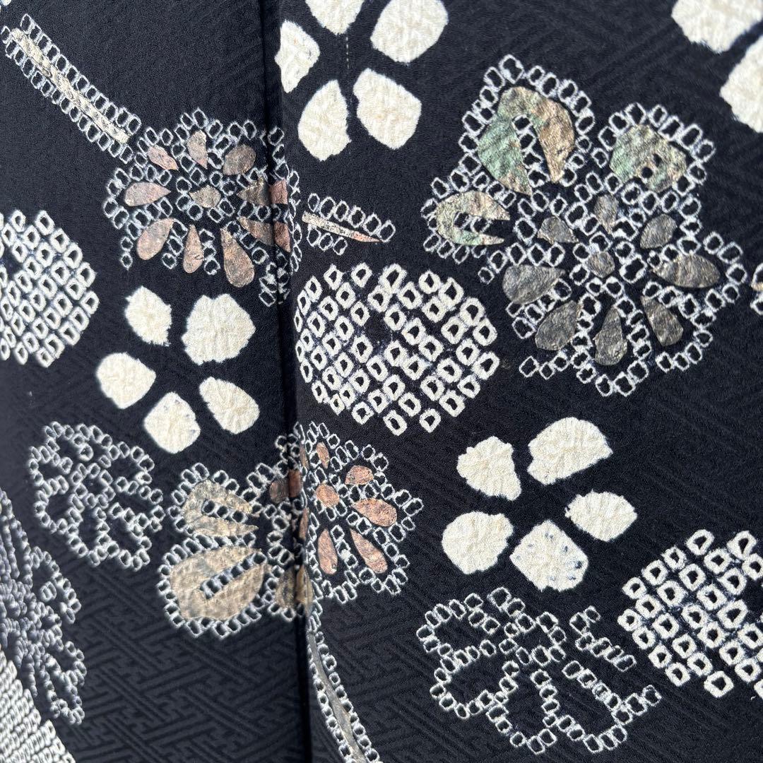 訪問着　フルセット　着物　帯　帯締め　帯締め　黒