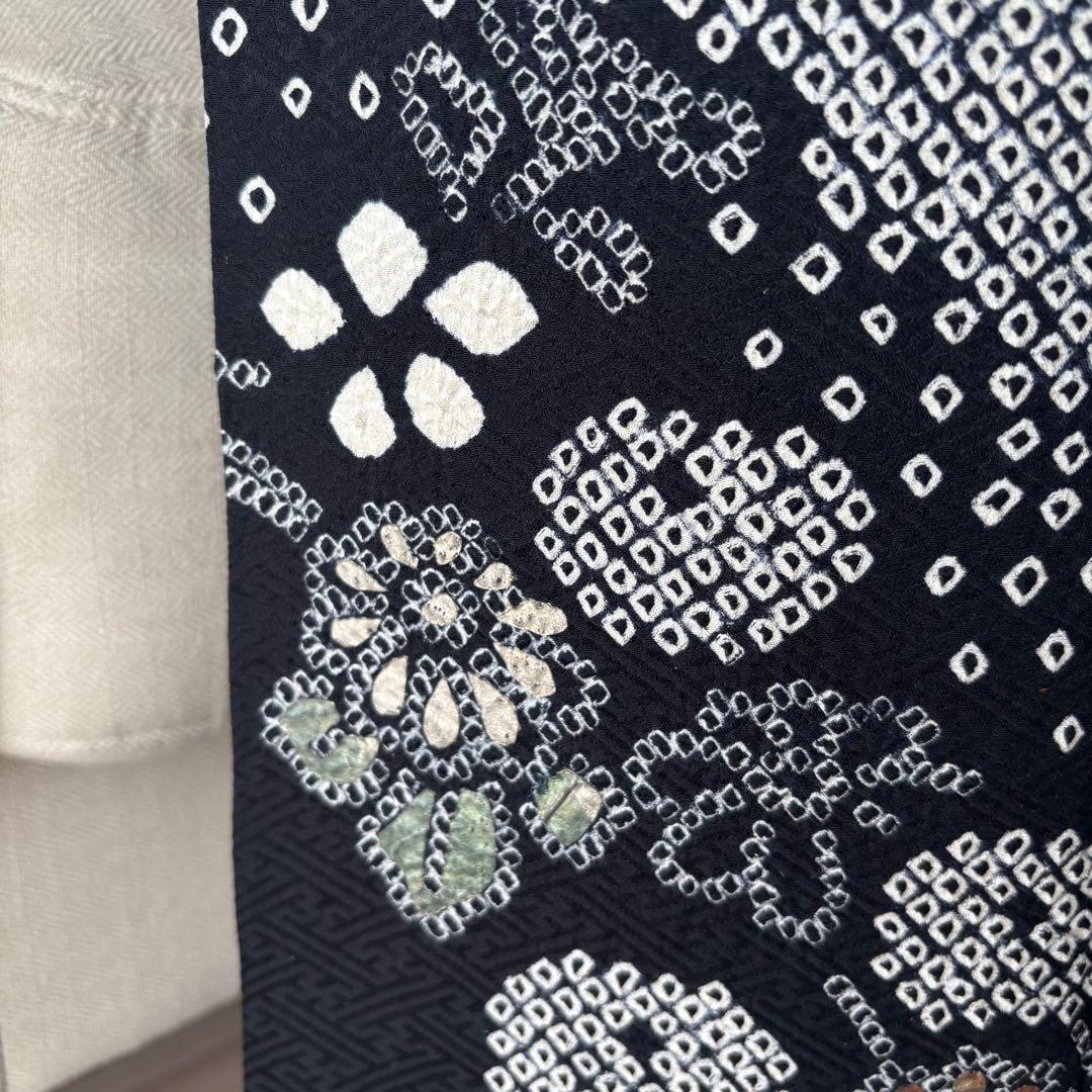 訪問着　フルセット　着物　帯　帯締め　帯締め　黒