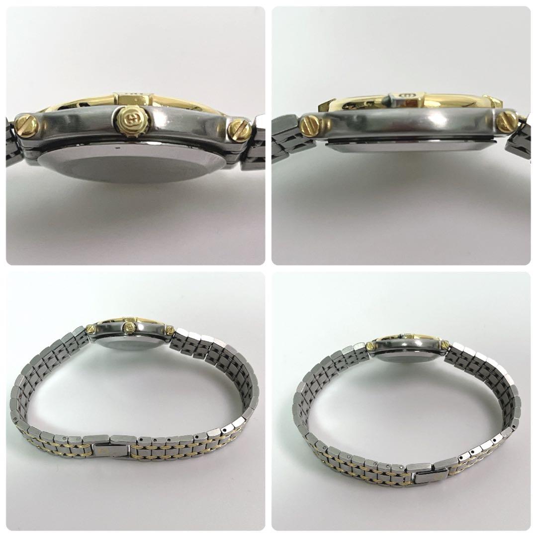 超美品 GUCCI グッチ 9000L 腕時計 シルバー ゴールド 新品電池