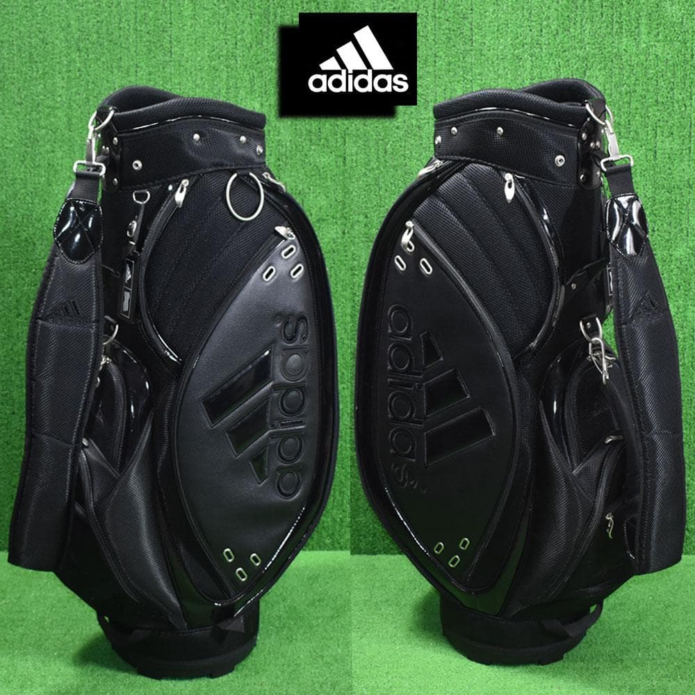 adidas/アディダス ゴルフ キャディバッグ9型【ブラック】中古！