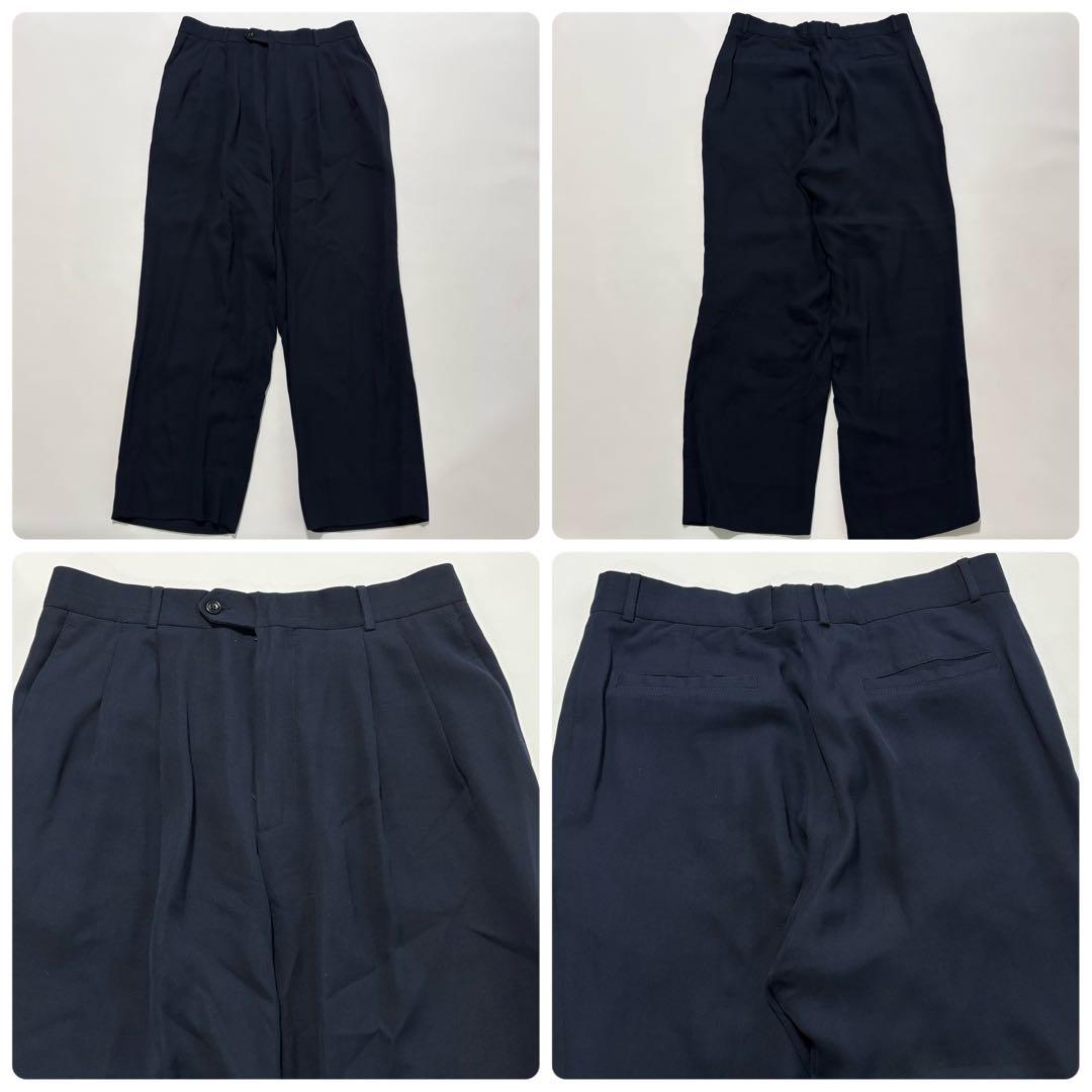 美品 希少 ヒューゴボス シルクウール 2XL スーツ セットアップ ダブル