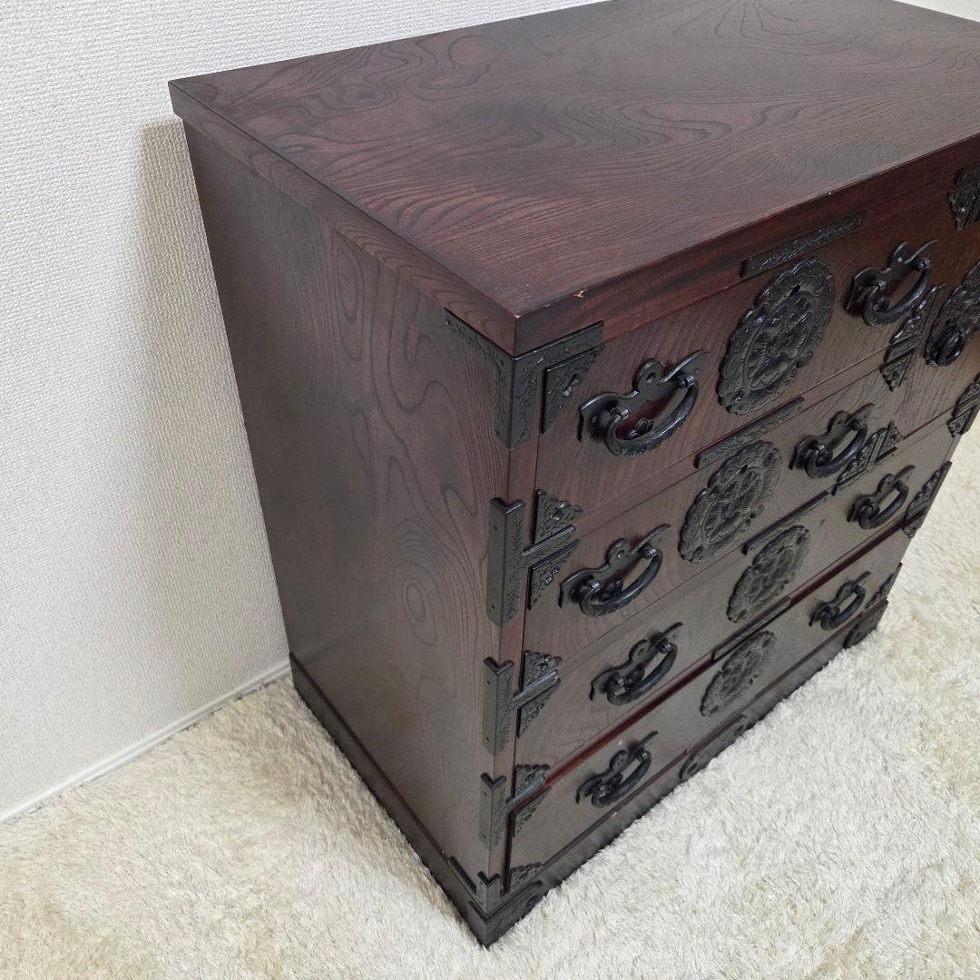 美品✨岩谷堂箪笥 整理箪笥 4段6杯 和箪笥 レトロ チェスト タンス 伝統民芸
