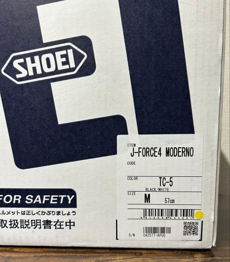 SHOEI J-FORCE4 MODERNO Mサイズ Jフォース　新品パット付