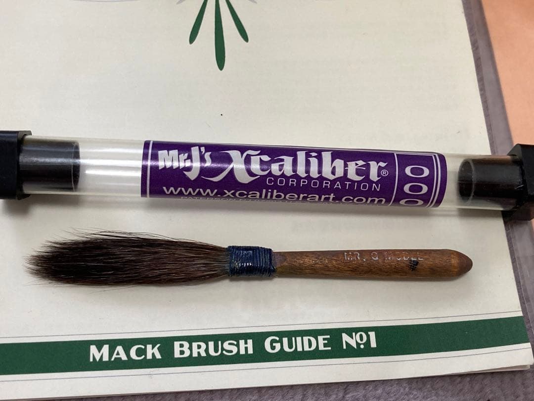 ピンストライプ　マックブラシ　セット　ワンショット　MOONEYES 中古