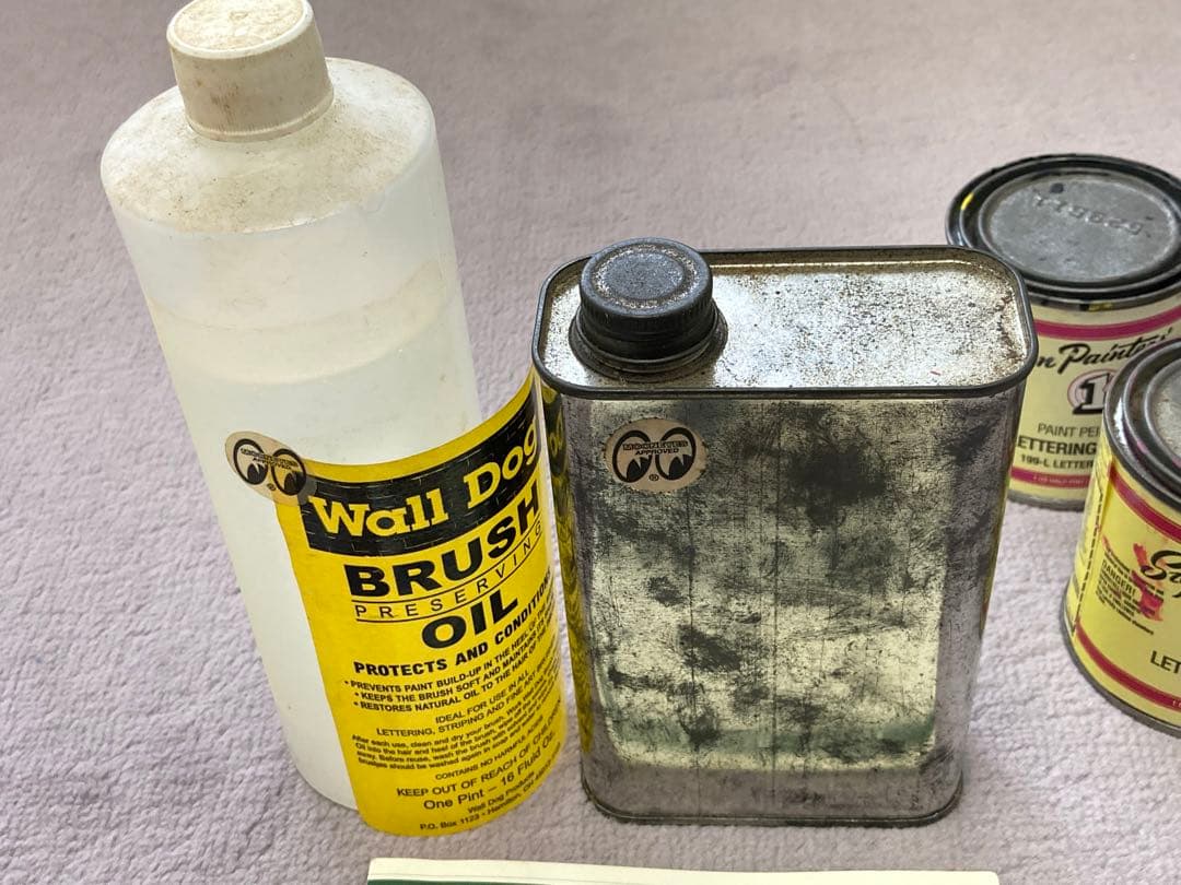 ピンストライプ　マックブラシ　セット　ワンショット　MOONEYES 中古