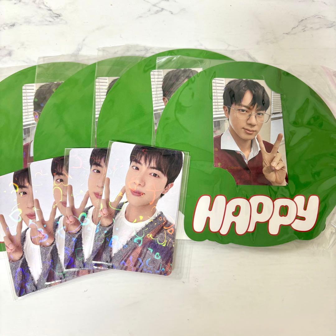【BTS/JIN】HAPPY 3形態セットとラキドロカード×4組(新品未開封)