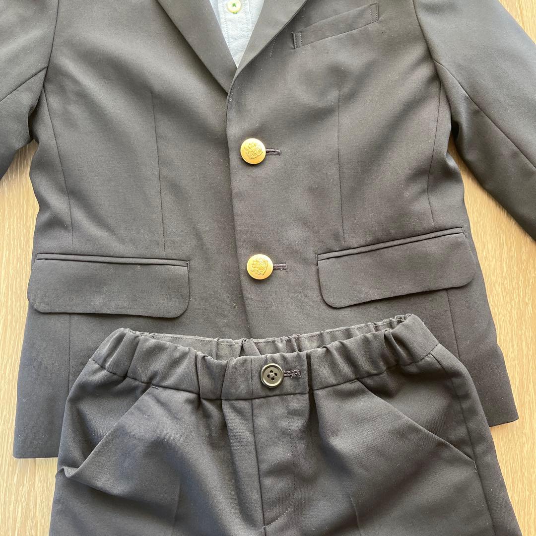 【美品】120cm スーツ ジャケット 子供 男の子 卒園式 入学式 セレモニー