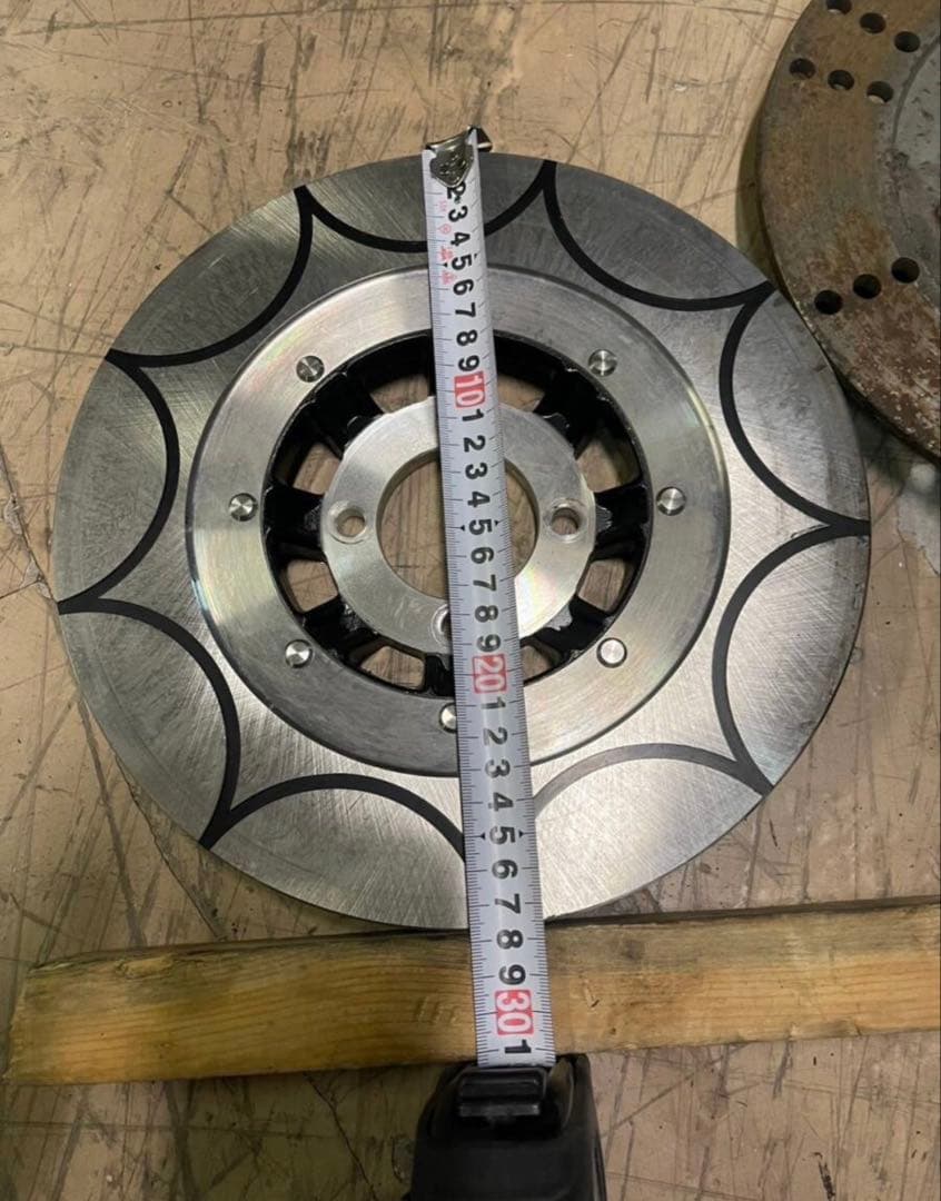 Z400FX　リアディスクローター　トレンチ黒　KHF