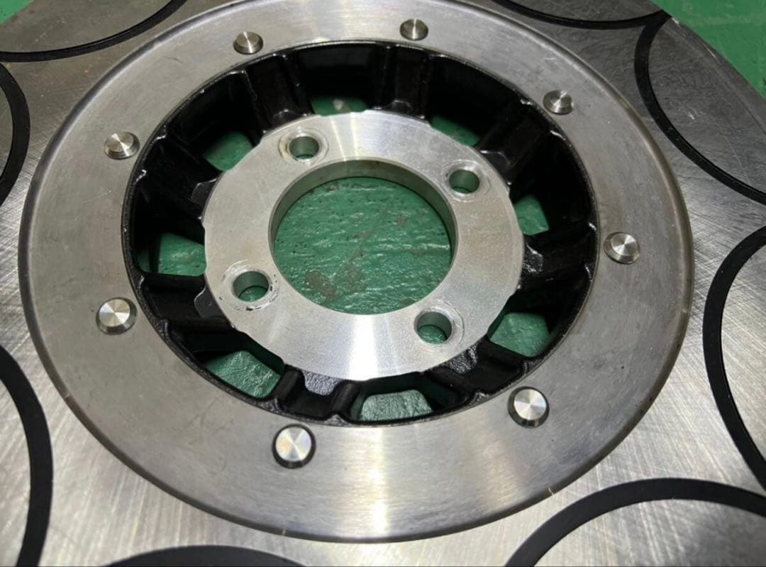 Z400FX　リアディスクローター　トレンチ黒　KHF