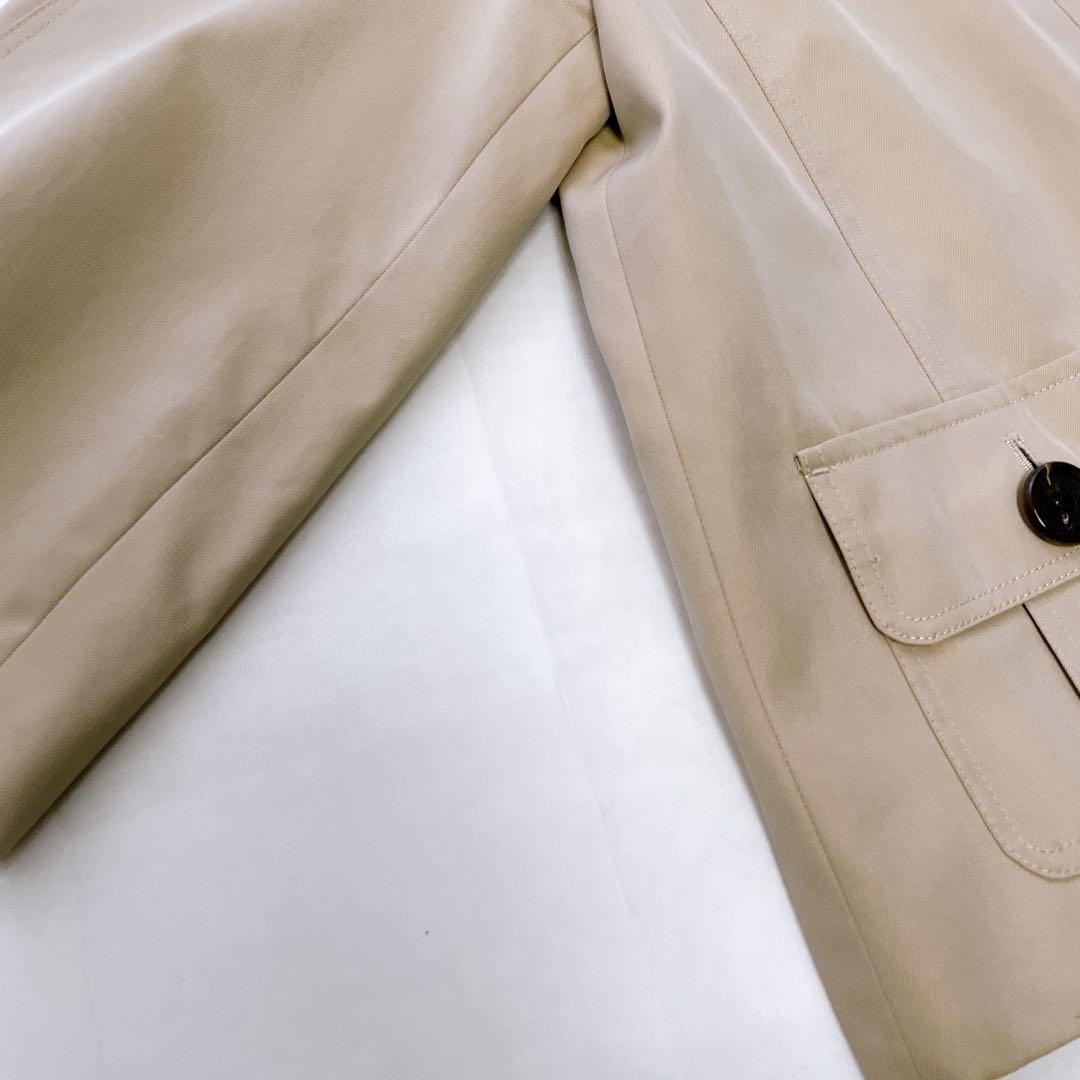 美品✨バーバリーロンドン ショートトレンチコート ノバチェック ベージュ 38