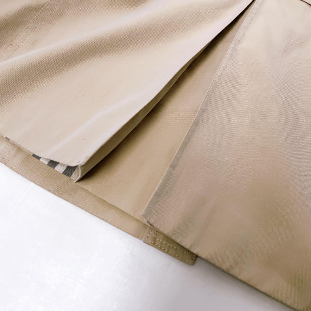 美品✨バーバリーロンドン ショートトレンチコート ノバチェック ベージュ 38