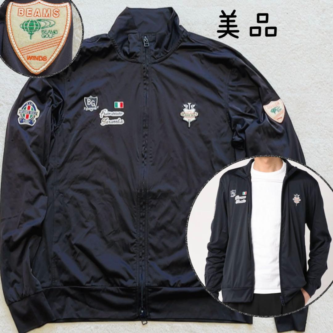 美品　ビームスゴルフ　ジャケット　ジップ　タラッティ　ストレッチ　エアシャット