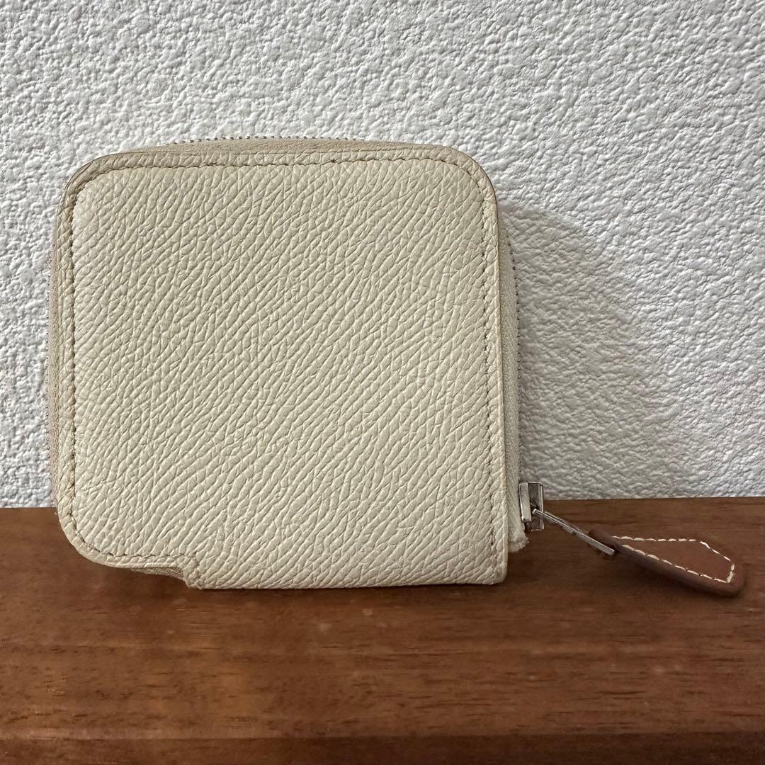エルメス アザップコンパクトミニ シルクイン 財布 箱付き A刻印