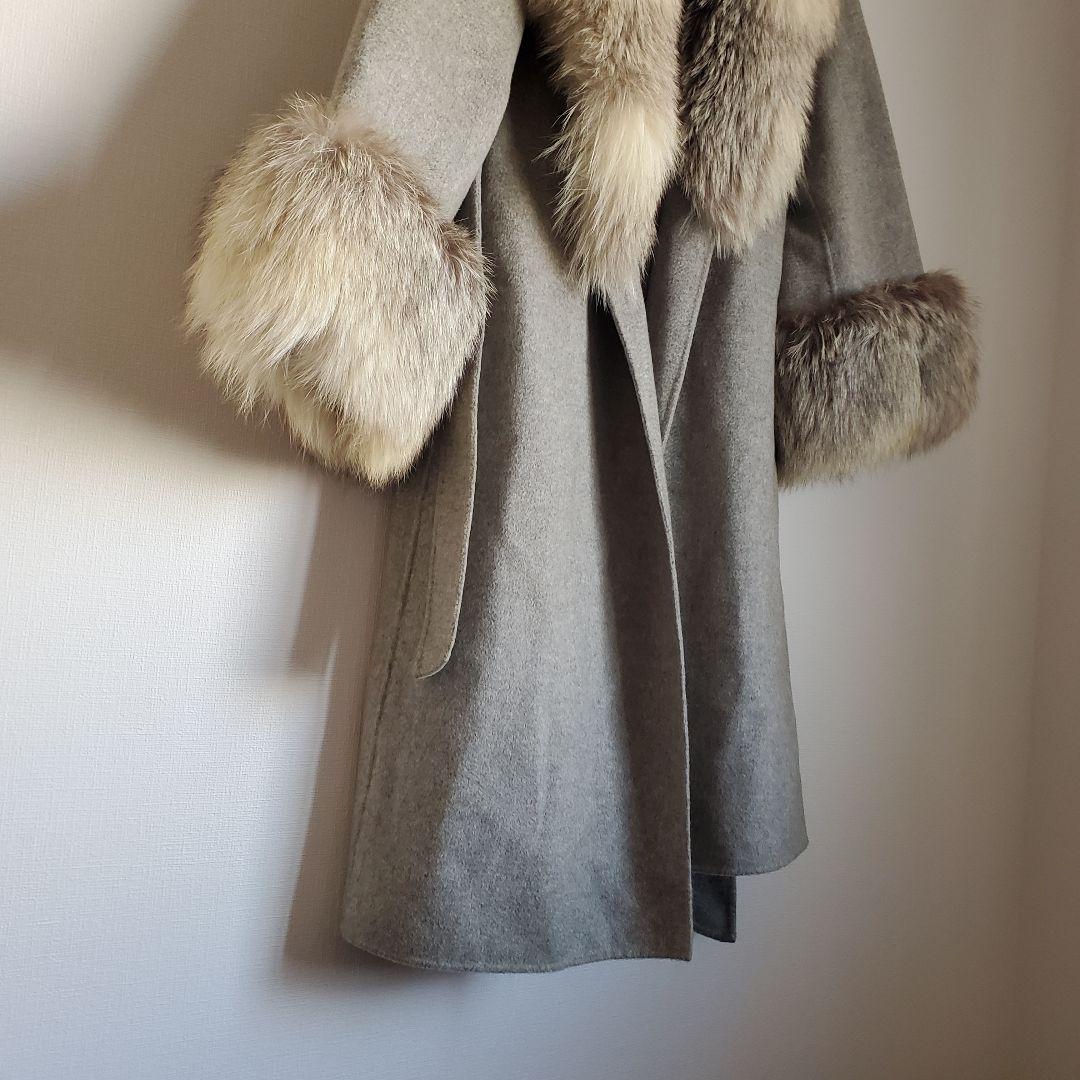 ジャケット・アウター archive grunge fox fur coat cashmere y2k