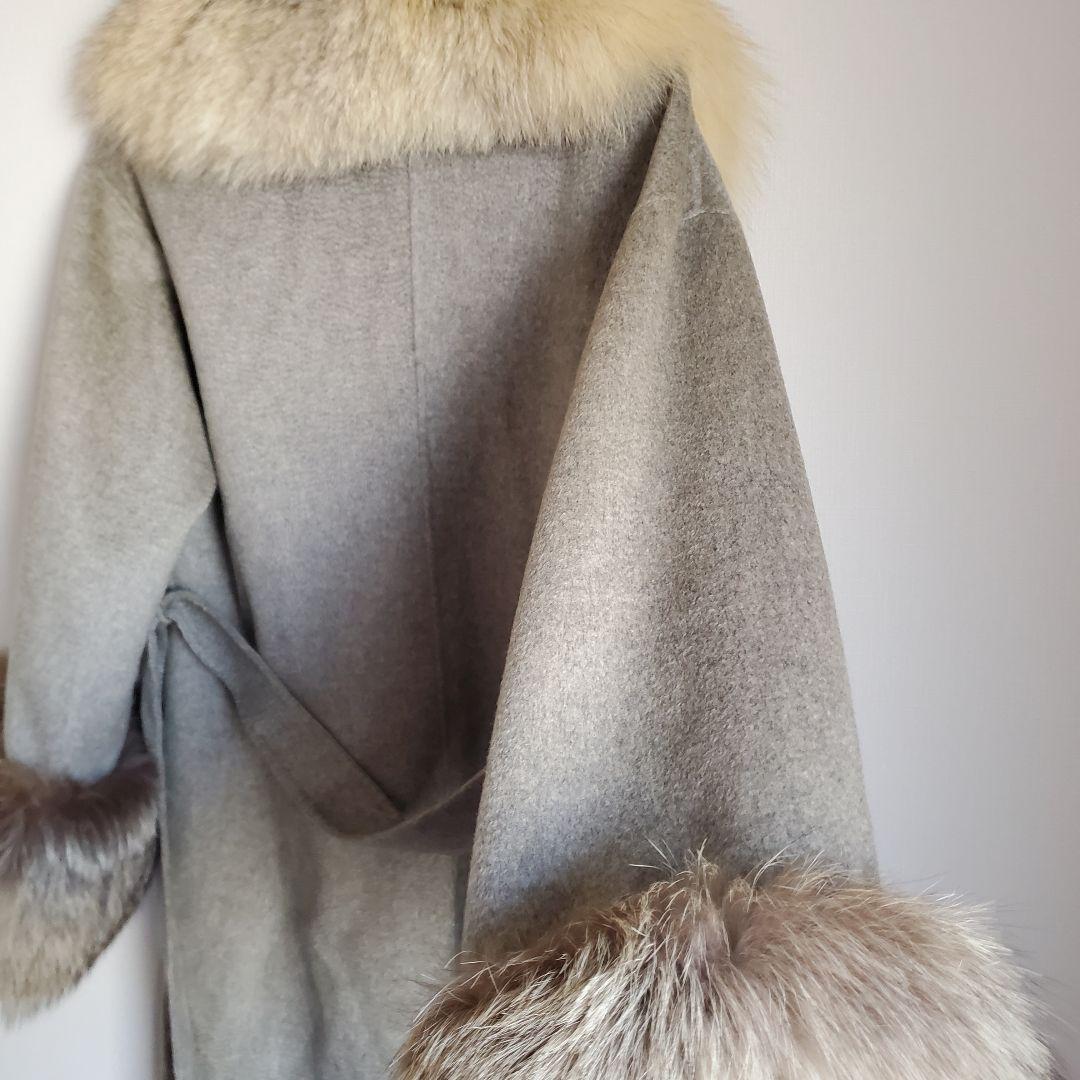 ジャケット・アウター archive grunge fox fur coat cashmere y2k