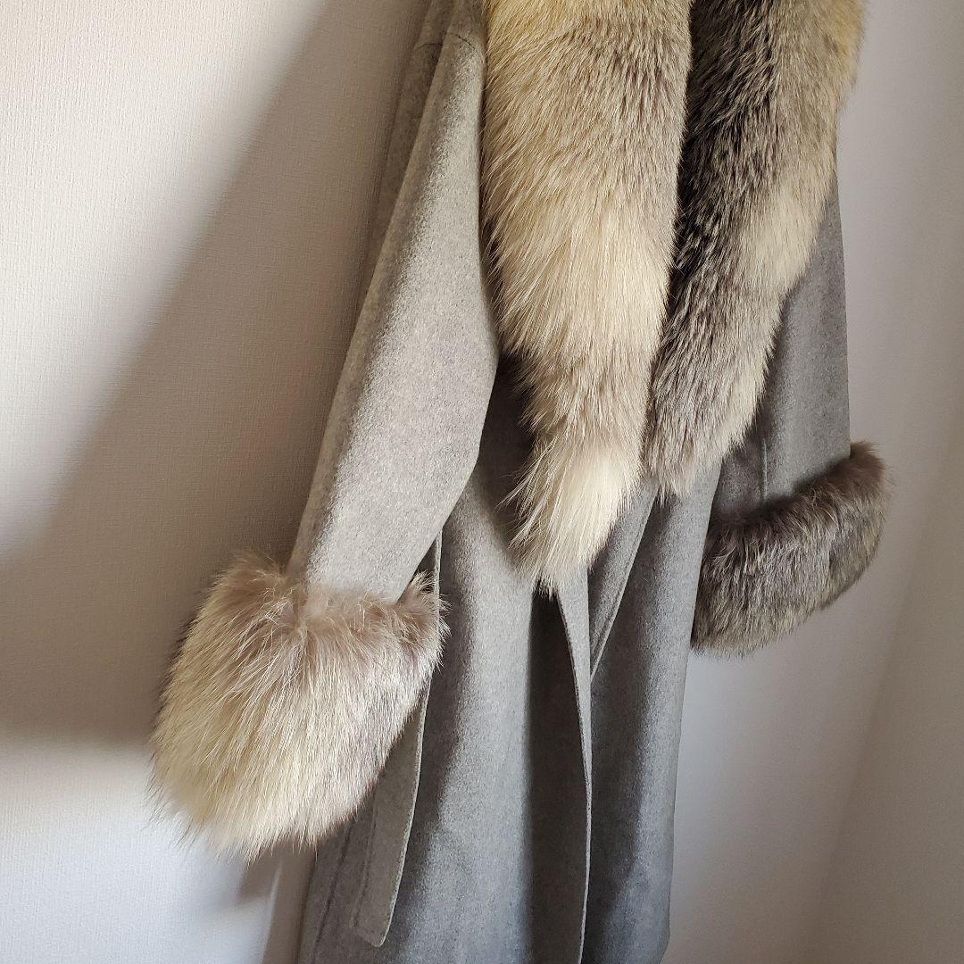 ジャケット・アウター archive grunge fox fur coat cashmere y2k