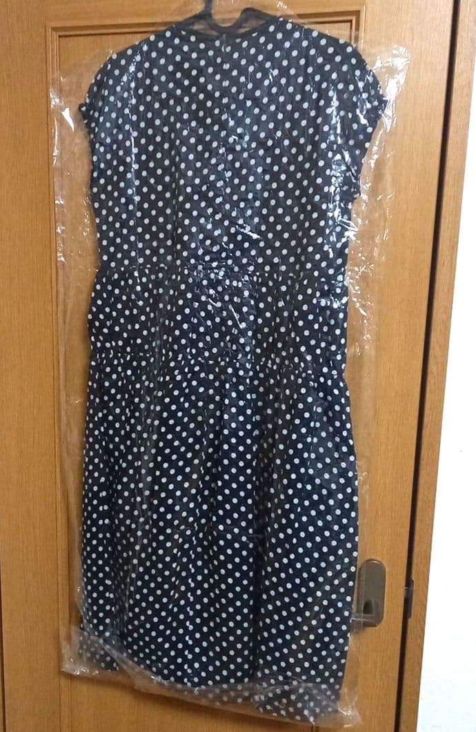 familia ドット柄 フレンチスリーブワンピース 160