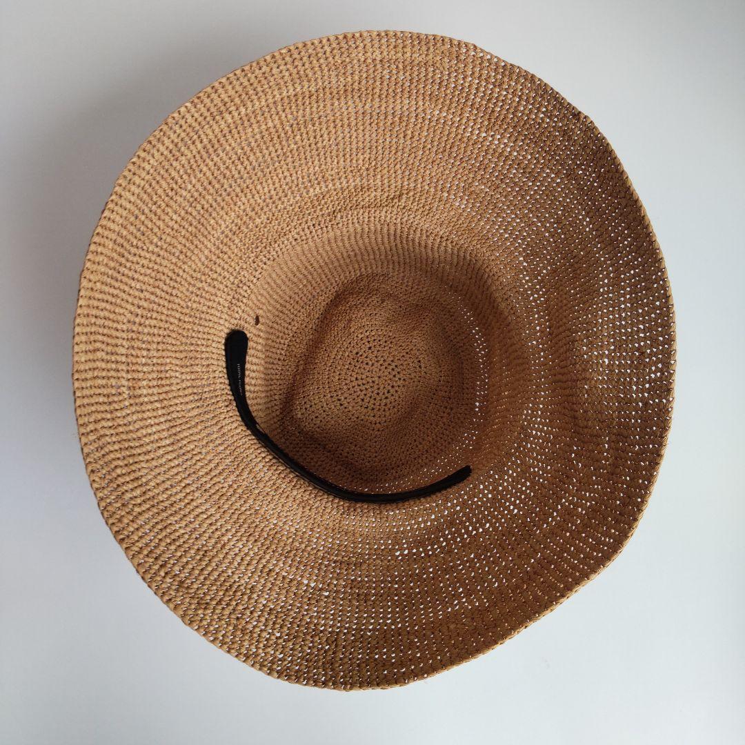 美品 ヘレンカミンスキー ラフィアハット プロバンス10 幅広 麦わら帽子