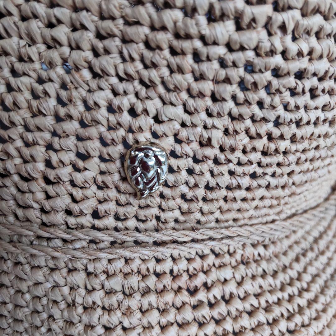 美品 ヘレンカミンスキー ラフィアハット プロバンス10 幅広 麦わら帽子