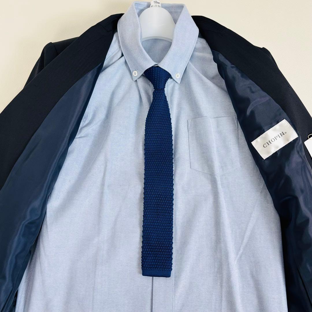 2627【新品タグ付】ショパン 150cm フォーマル 5点+1セット ネイビー