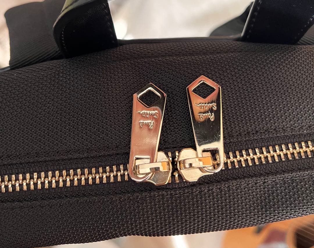 ポールスミス　ブラック本革＆ナイロンリュック