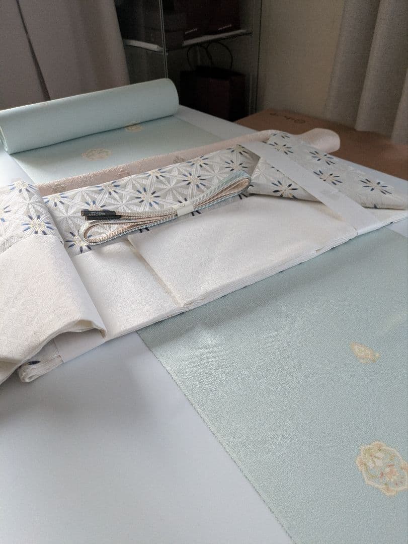 正絹西陣織七宝藤本仁9寸名古屋帯お仕立て上がり