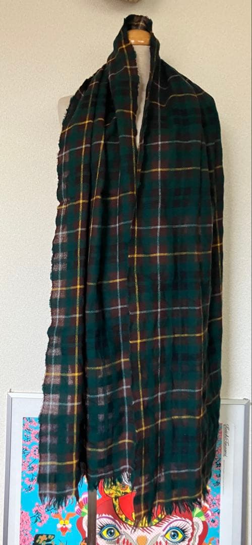 コムデギャルソン×LOCHCARRONウールチェックマフラー