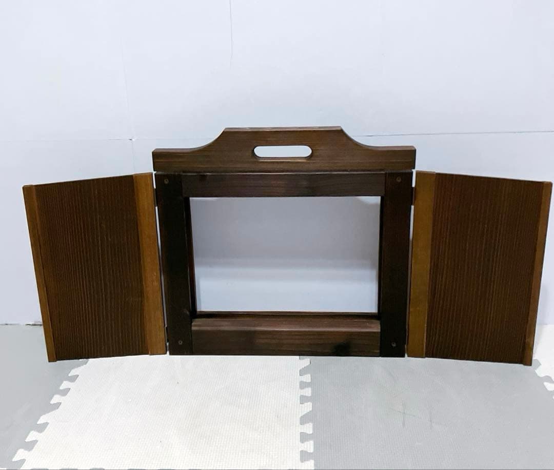 木製　紙芝居舞台　枠　フレーム　開閉式