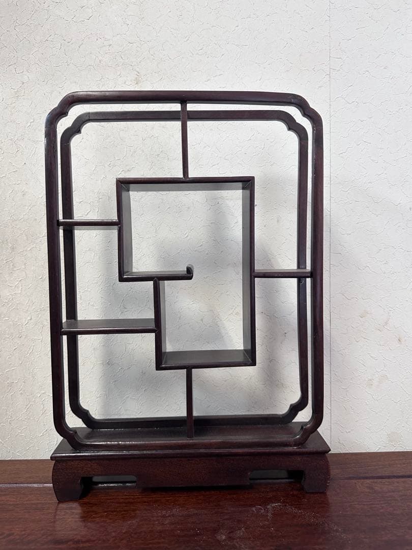 唐木　飾り棚　花梨　文房具　中国美術　アンティーク