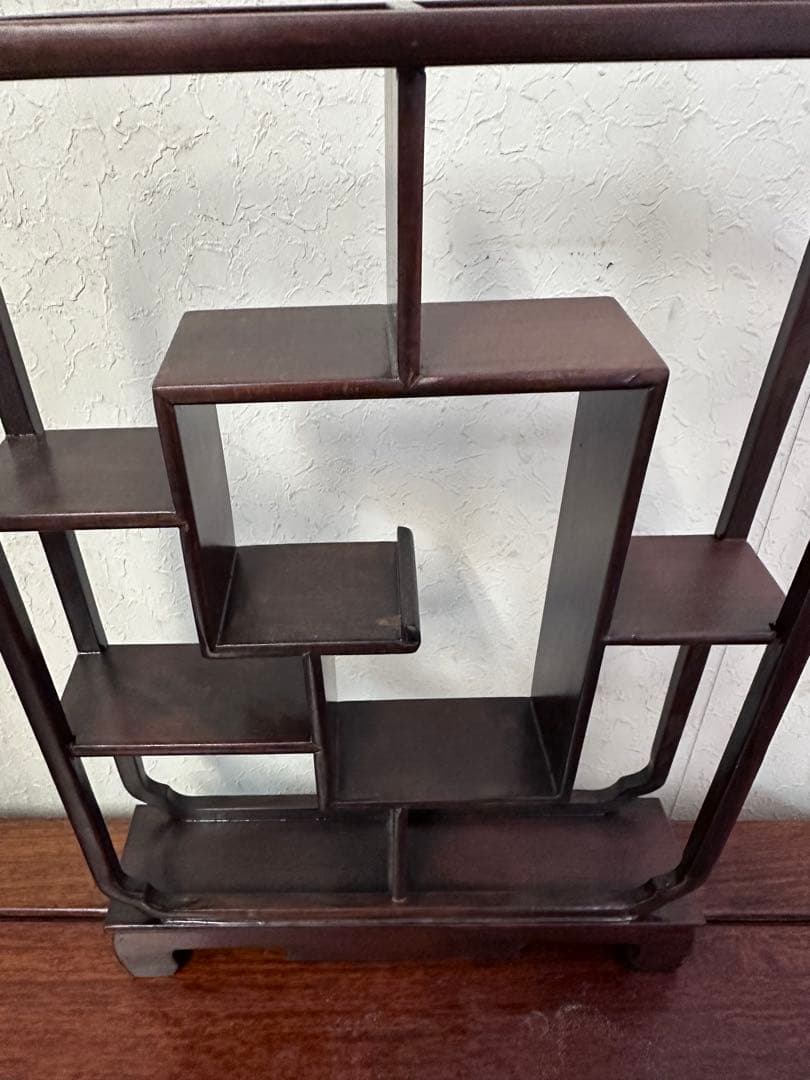 唐木　飾り棚　花梨　文房具　中国美術　アンティーク