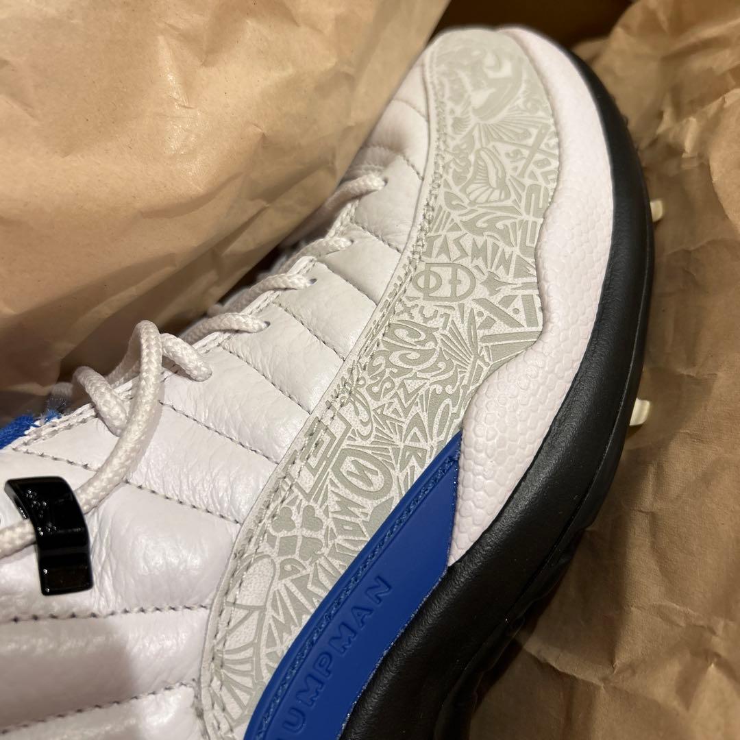 ナイキ Jordan ゴルフシューズ ホワイト/ブルー 箱付き 26.5cm 柄