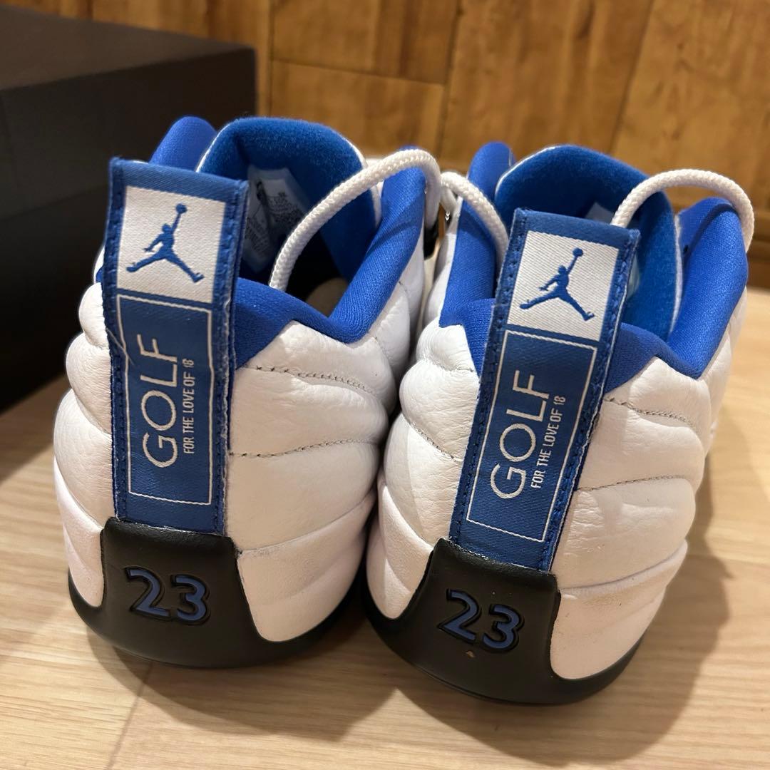 ナイキ Jordan ゴルフシューズ ホワイト/ブルー 箱付き 26.5cm 柄