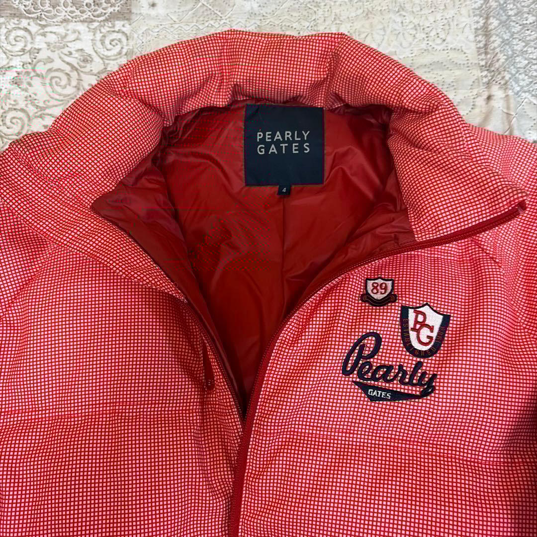 Pearly Gates 赤 チェック柄 ジャケット