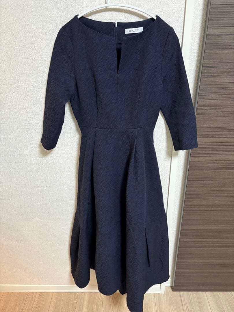 ワンピース LAUBE BLANC Keyneck Jacquard Dress S