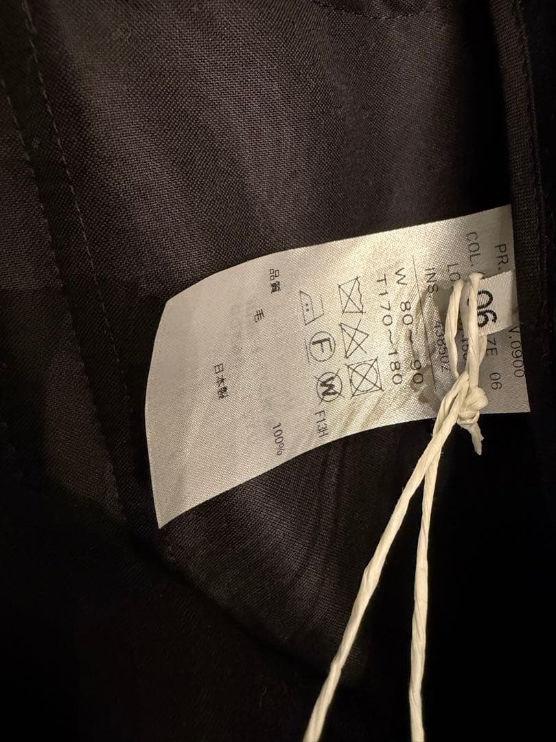 ATON/エイトン 2タック ウールスラックス サイズ6